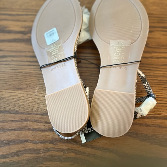 EXPRESS PYTHON SEXY SANDALS SIZE 6.5 - Picture 4 of 8